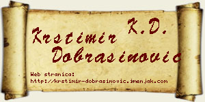 Krstimir Dobrašinović vizit kartica